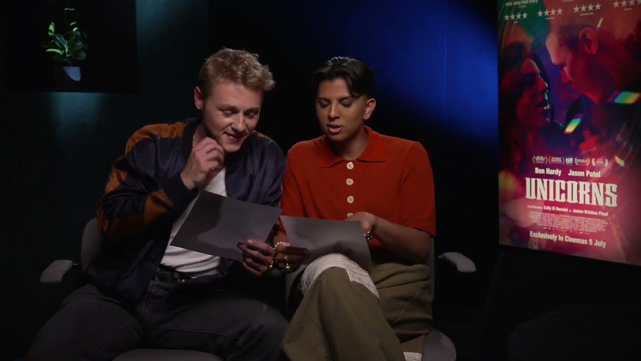 Ben Hardy & @jasonpatelvevo2897 read @LetterboxdHQ reviews for 'Unicorns'