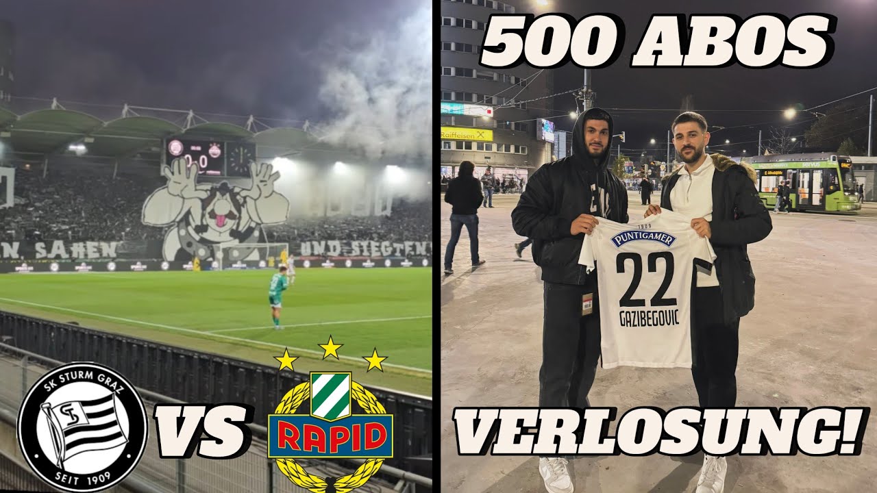 SK STURM GRAZ VS SK RAPID WIEN 🏟️⚽ +500 ABO SPECIAL 🔥🔥🔥 ( Verlosung )