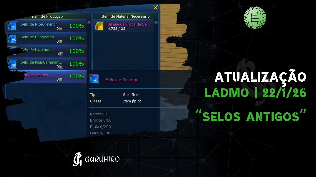 ATT. LADMO - 22/1/26 | VOLTA DE SELOS ANTIGOS, SSS+ ALEAT&Oacute;RIO & CORRE&Ccedil;&Atilde;O DE BUGS