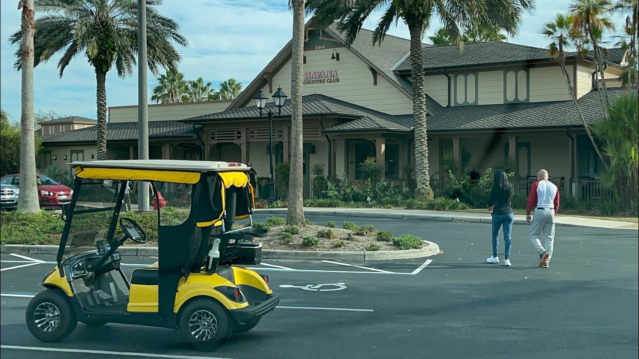 Driving The Golf Cart Lane In The Villages
