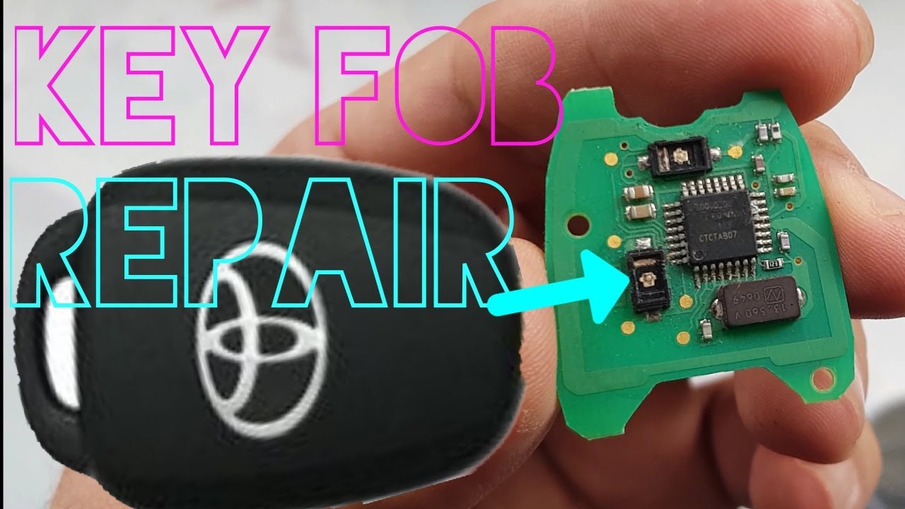 HOW TO FIX  TOYOTA AYGO BROKEN KEY FOB MICRO SWITCHE  (DIY)