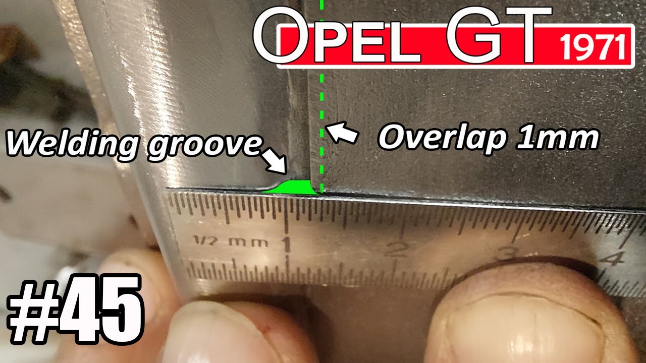 When butt welding is not an option - welding thin body panels  #45   Opel GT 1971 project