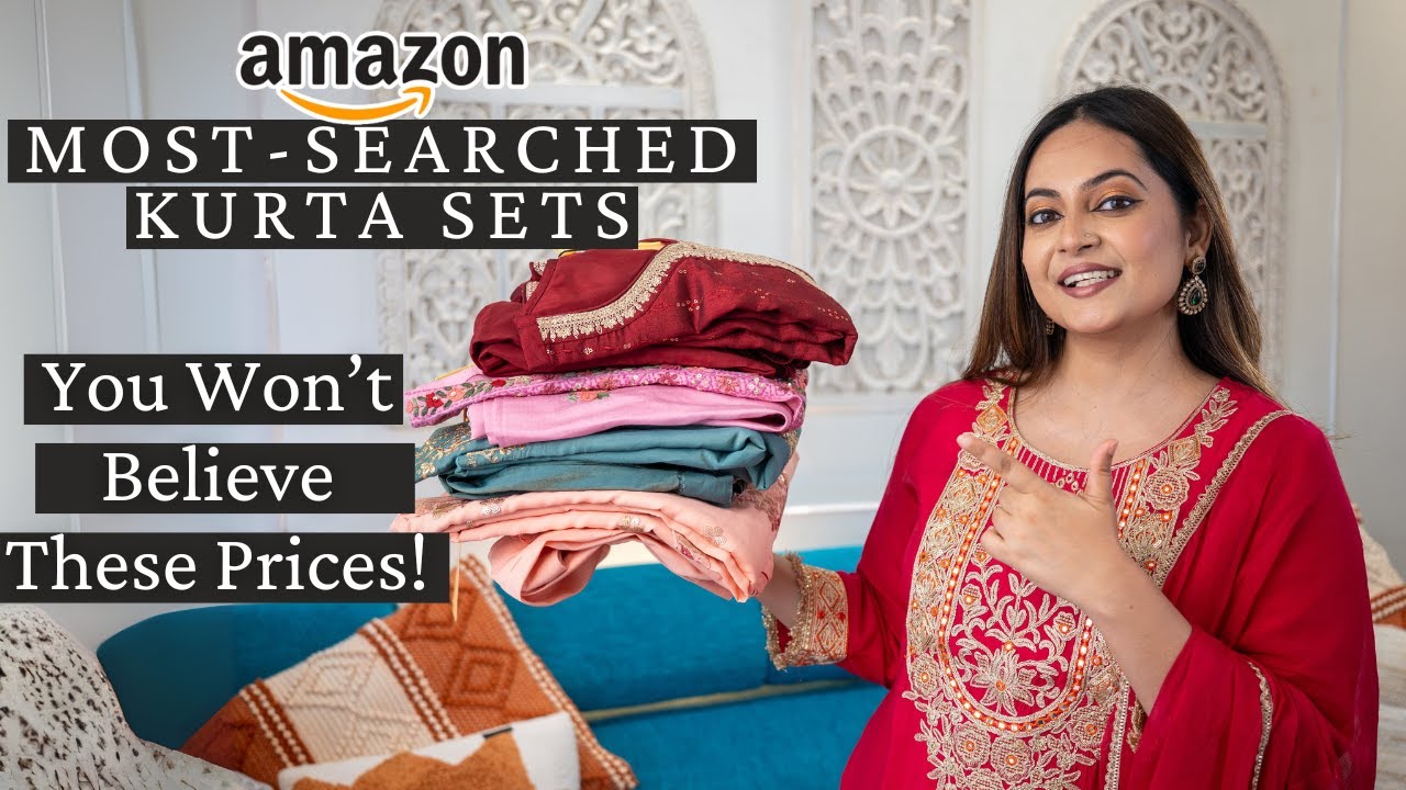Most Searched Budget Designer Kurta Sets Haul | Amazon Latest Partywear Kurta Sets | Mahima Giri