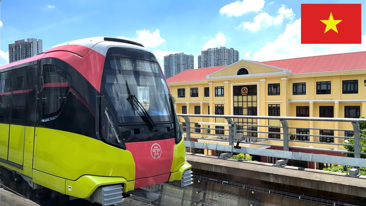 Cab Ride in Vietnam’s New Metro 🇻🇳 Hanoi Metro Line 3・Front & Window View, iPhone 15 Pro Max