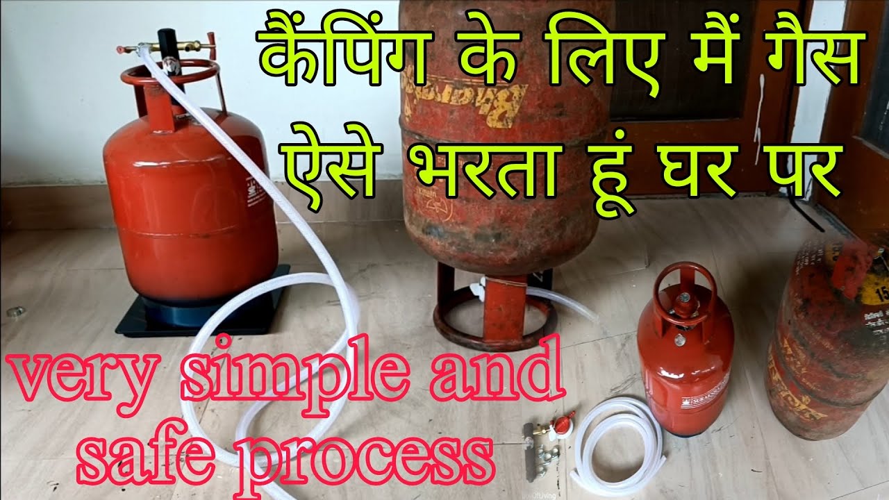 How To Transfer Gas From Big To Small Cylinder//LPGgastransfer//joyofliving//campinglife//cooking