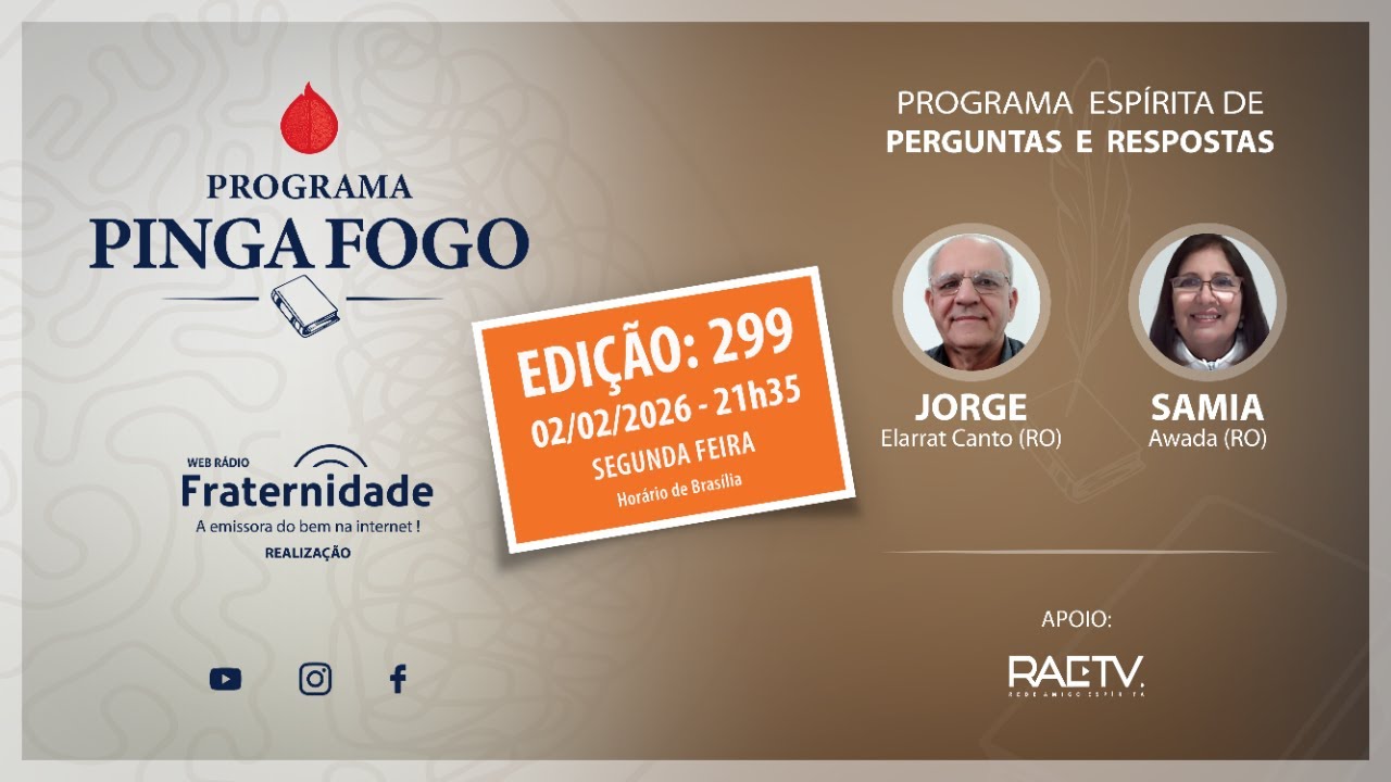 PINGA FOGO Nº 299 JORGE ELARRAT E SAMIA AWADA - 02-02/2026 - 21h35
