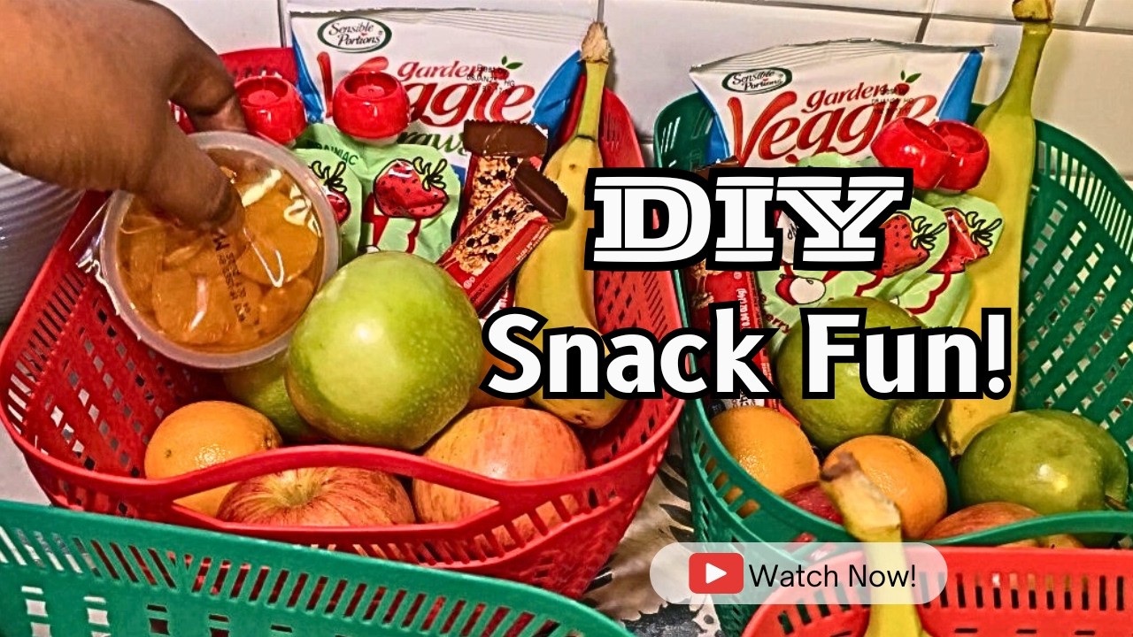 Easy Snack Basket Packing for Busy Parents! #snacksforkids #diysnacks #snackbasket