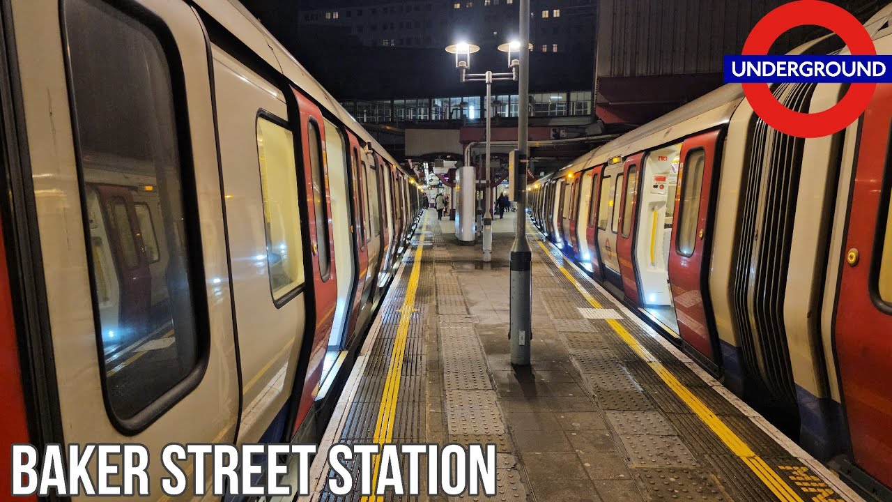 ⁴ᵏ London Underground Action | Trains at Baker Street