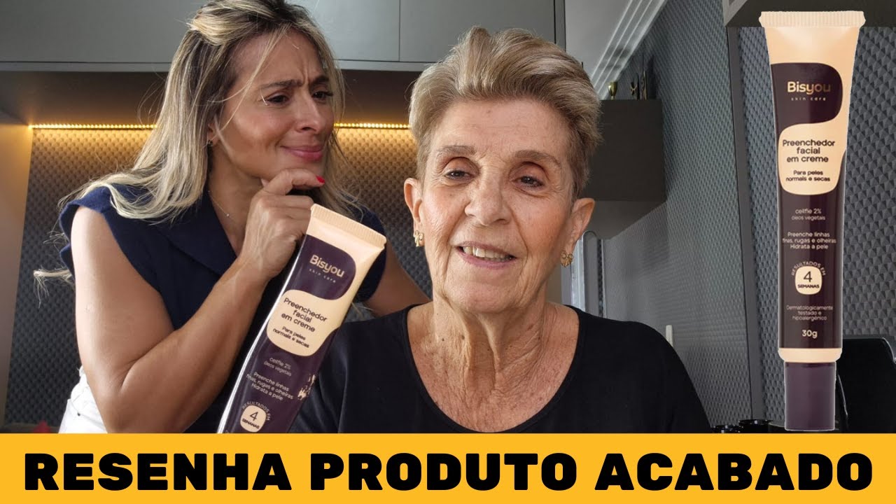 Será que o BISYOU PREENCHEDOR EM CREME conseguiu Melhorar as Rugas da Sogra Pererão? Veja no Vídeo!