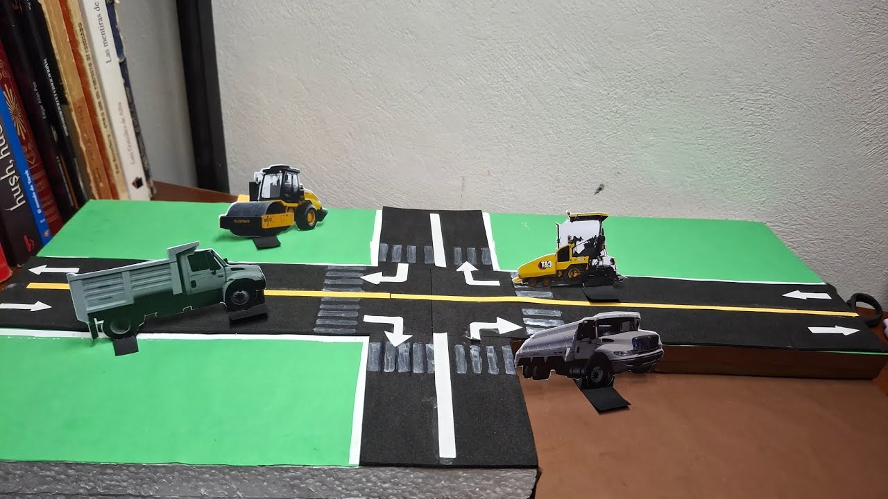 Proceso constructivo de una intersección carretera 