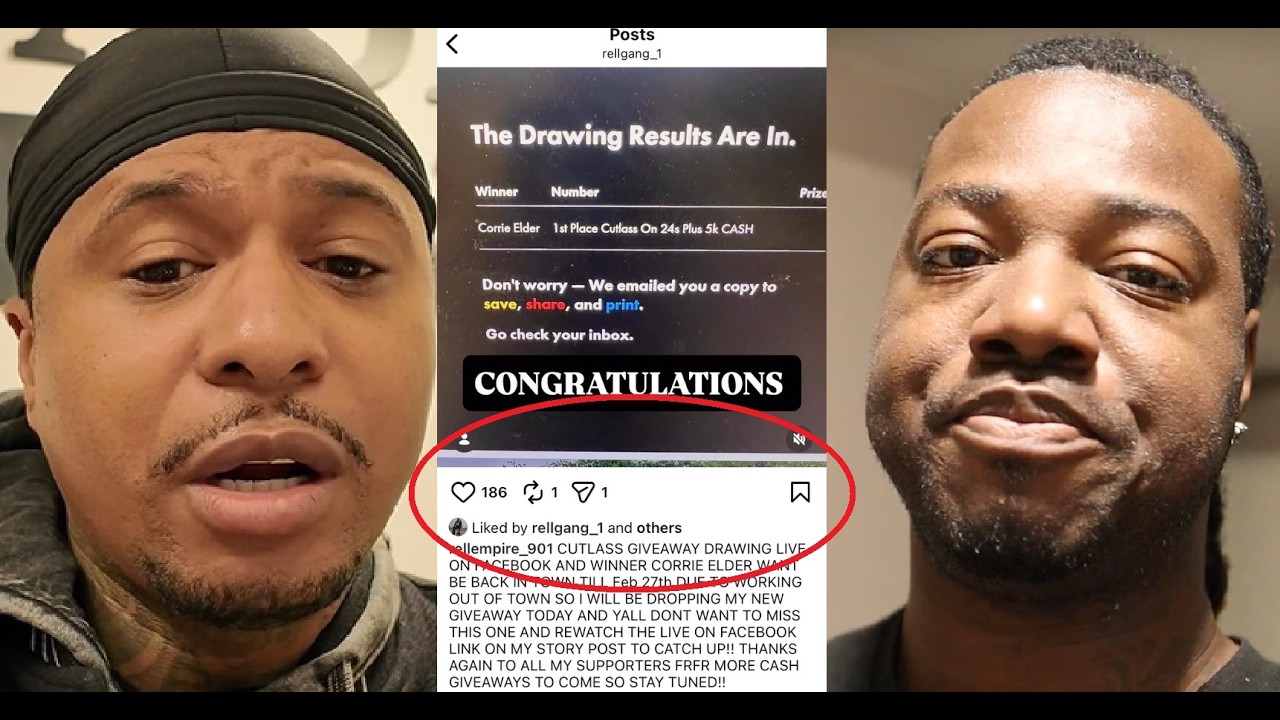 RELL TO REAL DELETED 500 COMMENTS ON HIS FAKE CAR RAFFLE?!