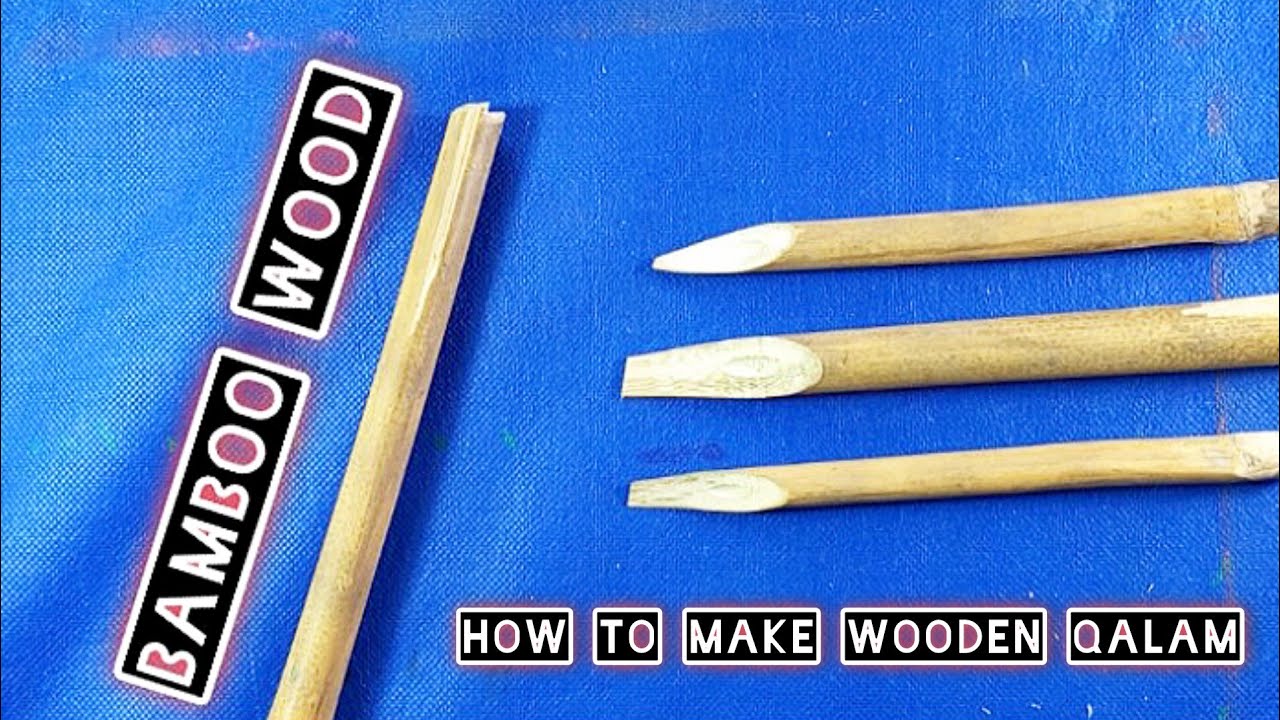 Bamboo Qalam Making Process | Arabic Calligraphy Pen Tutorial for Beginners#hfhuda 