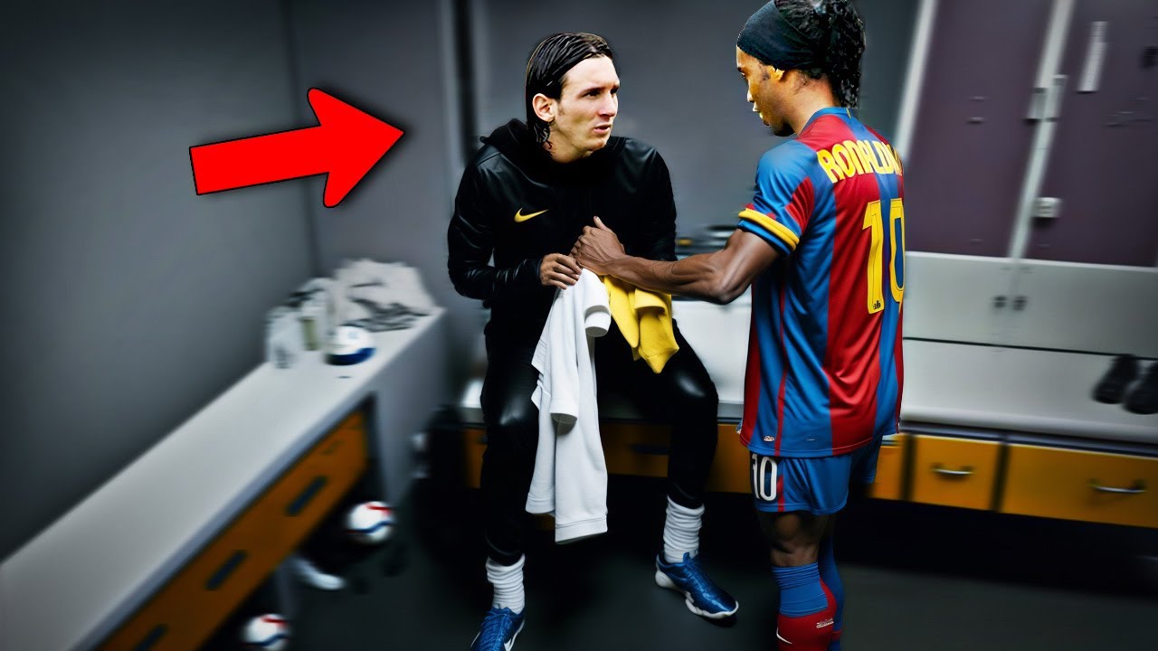 MESSI Era muito TÍMIDO, Então RONALDINHO O AJUDOU
