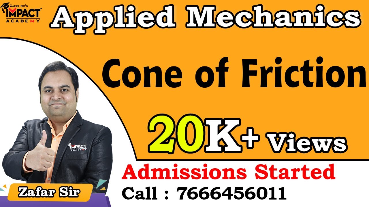 Cone of Friction | Applied Mechanics | Mechanical Engineering #freeengineeringcourses #zafarsir