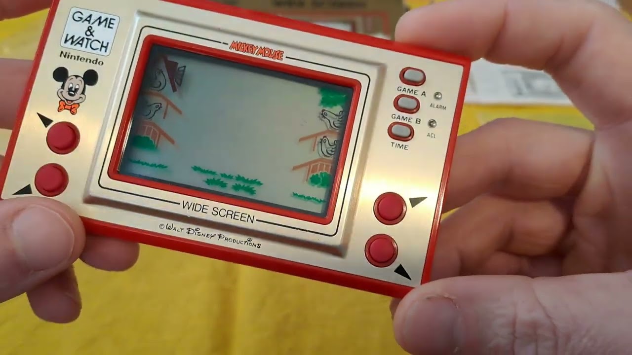 Nintendo. Game & Watch. 1981. (MC-25). Disney Mickey Mouse. Unboxing. |WebbWatch.