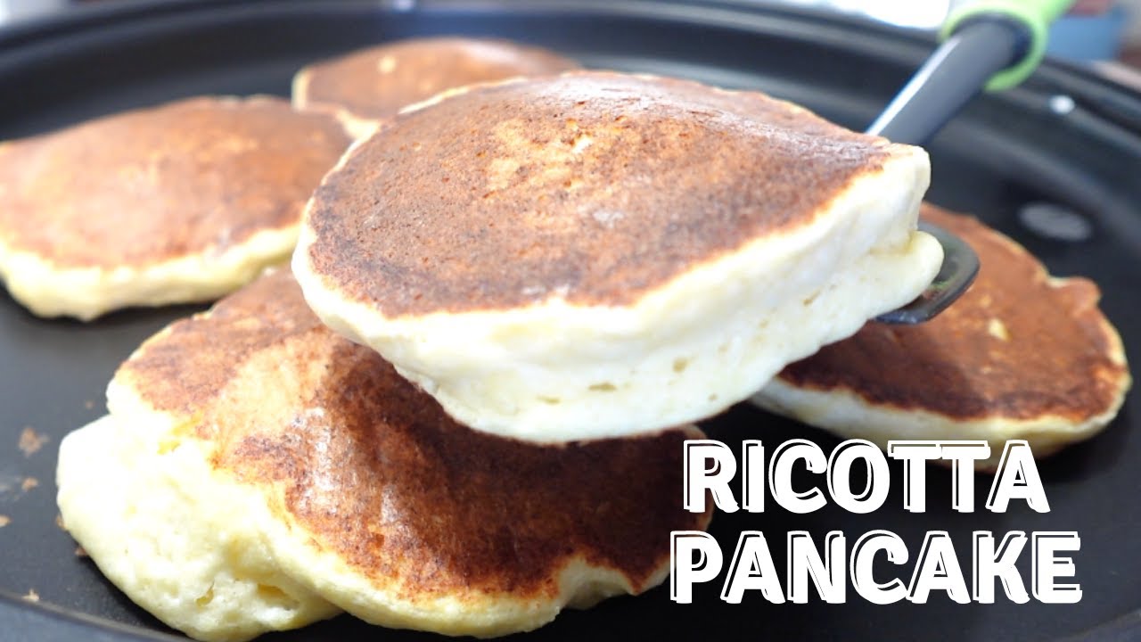 Fluffy Soufflé Pancake 🥞🥞w/ Ricotta Cheese ふわふわリコッタパンケーキ　レシピ