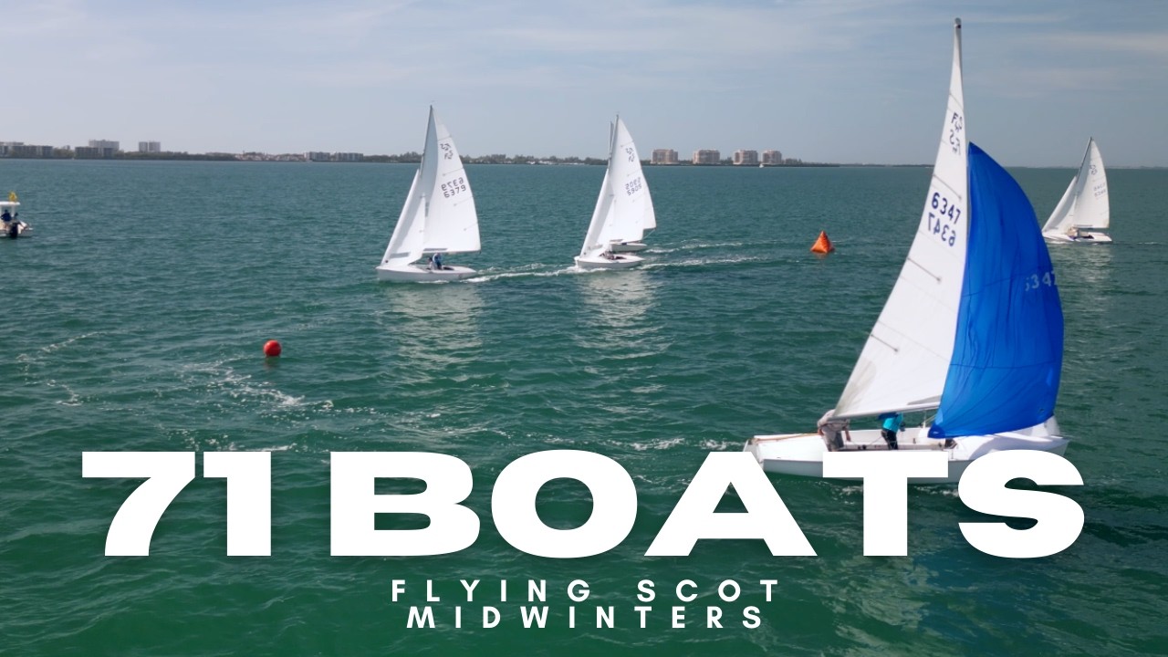 71 Boats at Flying Scot Midwinters