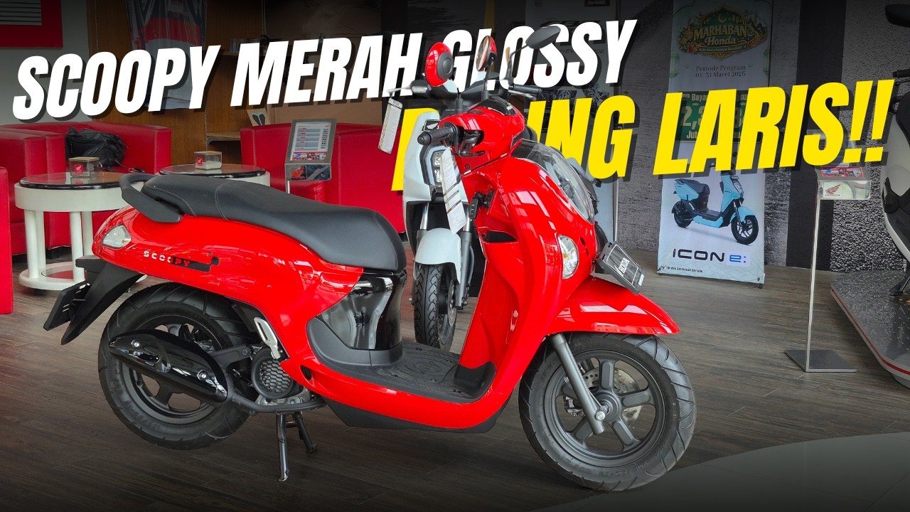 HONDA SCOOPY FASHION RED 2026 SUMPAH GANTENG PARAH ‼️