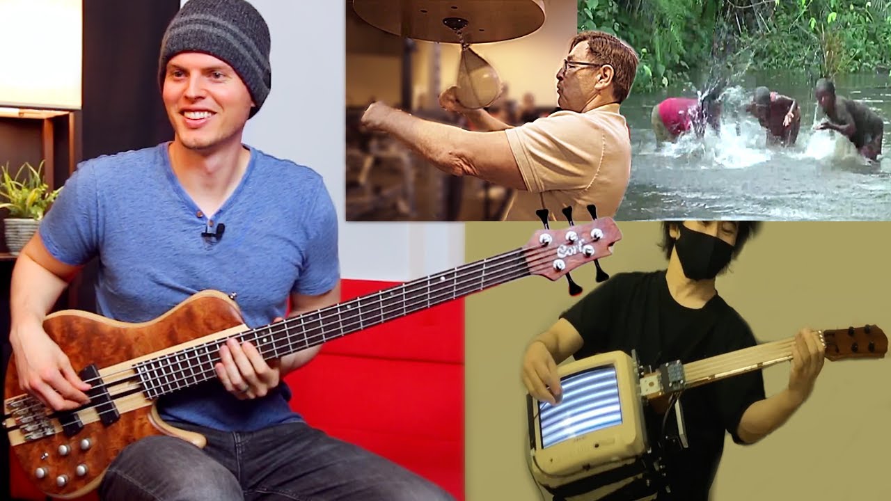 Adding BASS to Random Videos: Speed Bag, Water Beats, & 電磁祭囃子 // CORT A5 Beyond