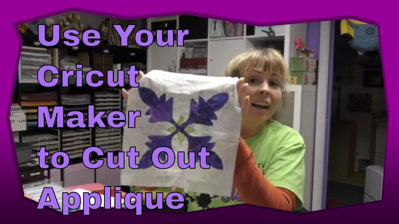 Use the Cricut Maker to Cut Out Fabric for Applique' after Tracing in Silhouette Studio