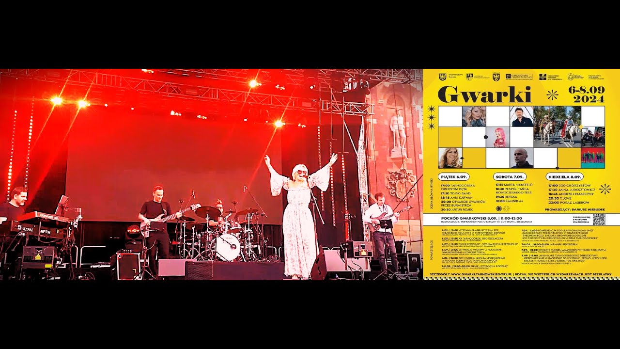 08.09.2024 KONCERT - Dziękuję, Nie Tańczę - Anna Jurksztowicz, Gwarki - Dni Tarnowskich Gór