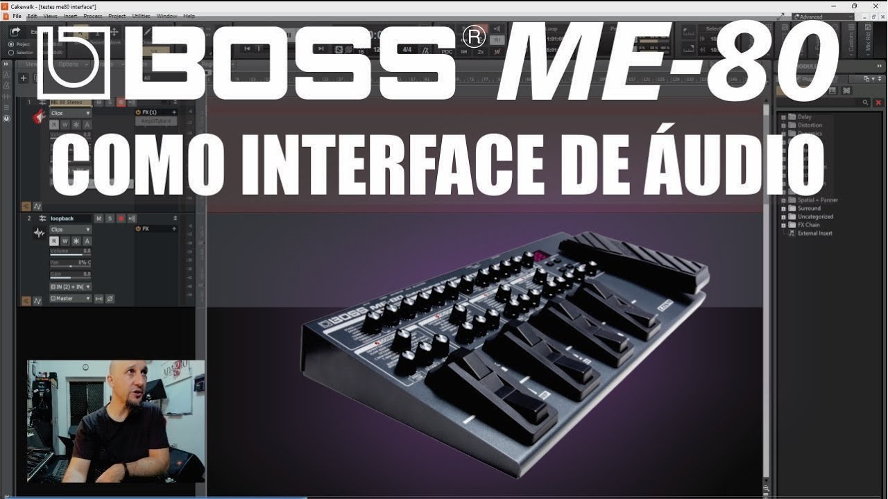 PEDALEIRA BOSS ME-80 COMO INTERFACE DE ÁUDIO + DICAS DE HOME STUDIO E GRAVAÇÃO