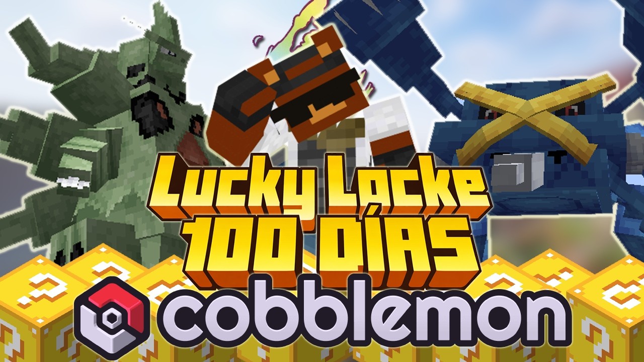 SOBREVIVÍ 100 DÍAS en COBBLEMON con POKÉMON RANDOM de LUCKY BLOCKS