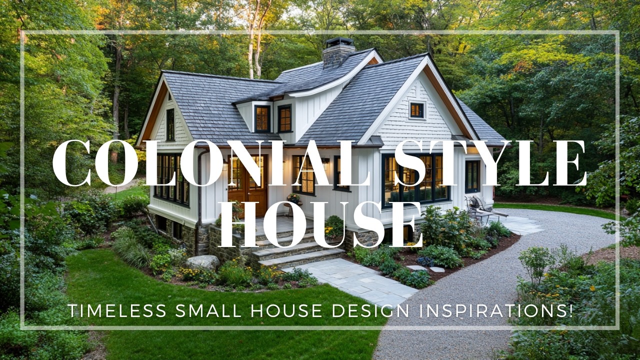 Timeless Colonial Style: Small House Design Inspirations!