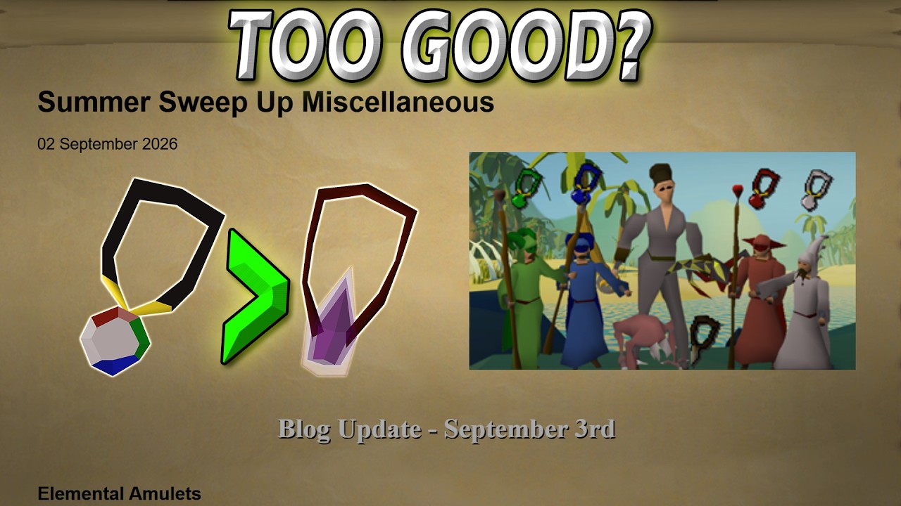 Jagex is ALREADY Changing the New Elemental Amulets Next Week..