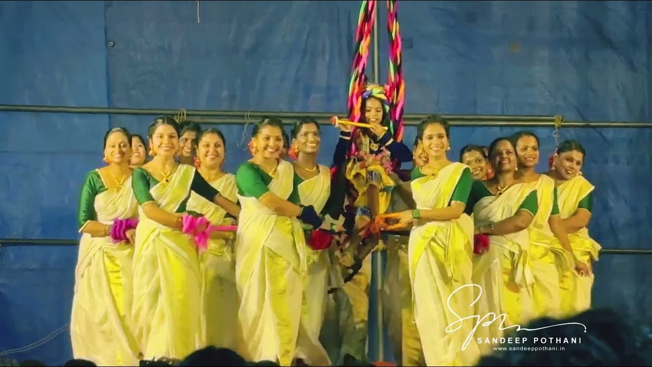 പിന്നൽ തിരുവാതിര | pinnal thiruvathira | aalingalamma perinjanam | uma sandeep | veeranatyam