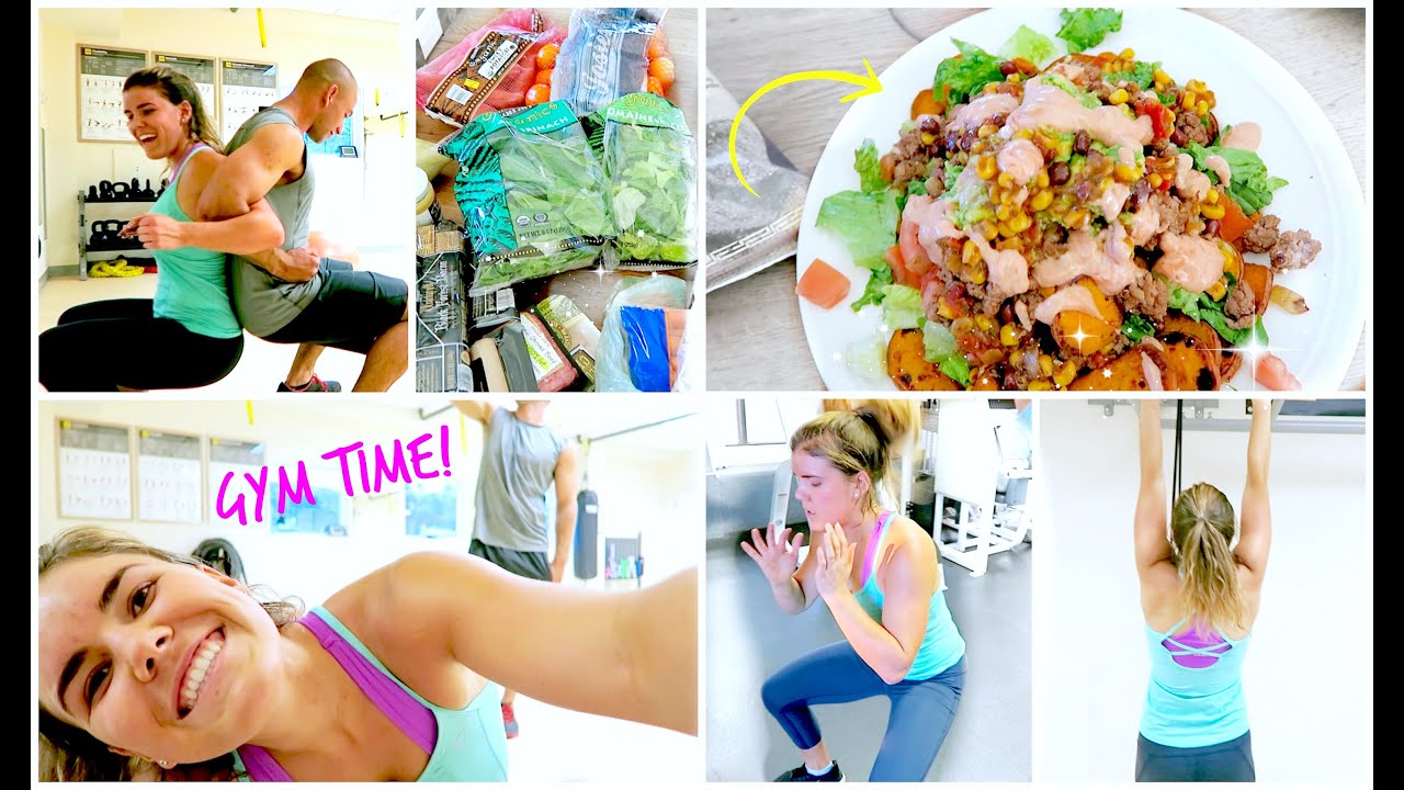 LET'S WORKOUT! + HEALTHY GROCERY HAUL! // AprilVlogs Day 1