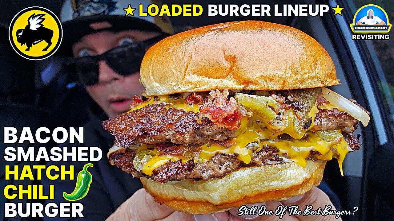 Buffalo Wild Wings® Bacon Smashed Hatch Chili Burger! 🍔 | BEST Burger You Can Buy? | theendorsement