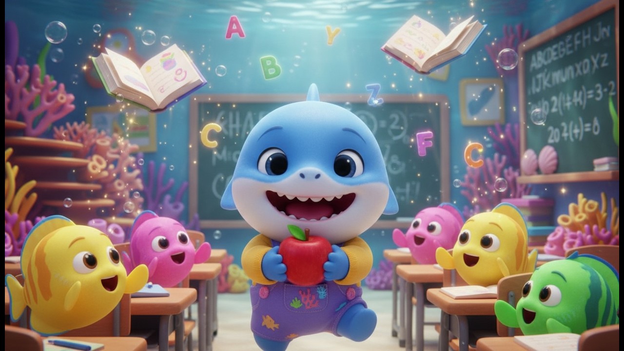Primer Día de Clases de Baby Shark 🦈🏫 | Canciones infantiles en español | Baby Song Español para