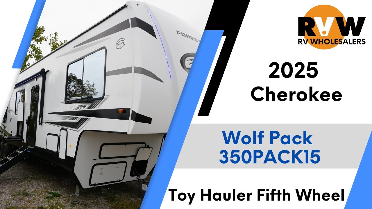 2025 Wolf Pack 350PACK15 Fifth Wheel Toy Hauler Flythrough