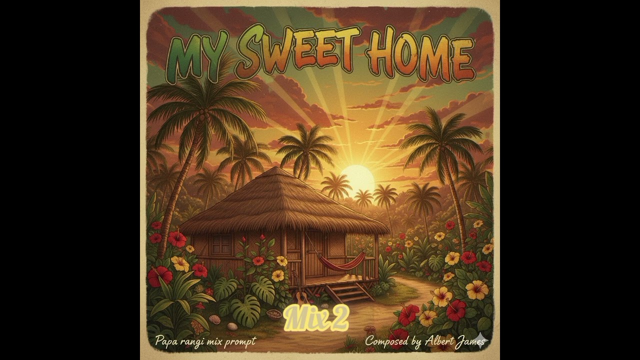 PAPA RANGI MIX prompt - MY SWEET HOME, composed by Albert James ( aboriginal language in the chorus)