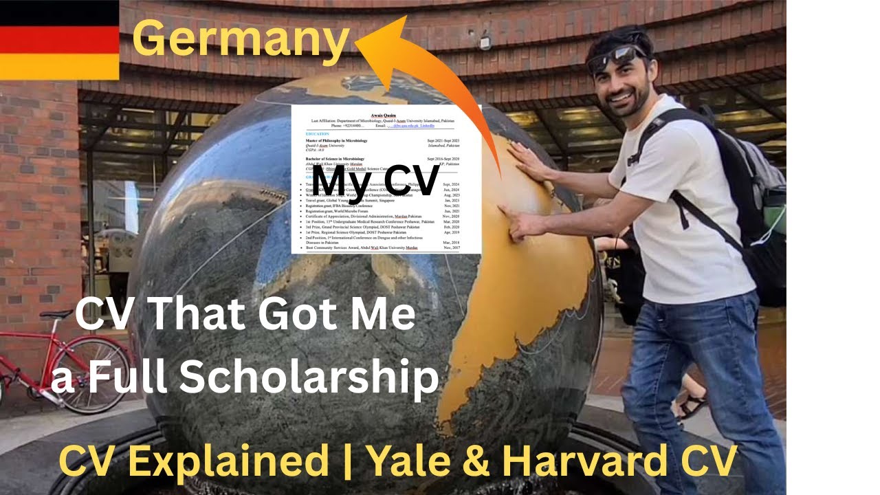 How to make a CV for Fully funded scholarships| DAAD Scholarship| CV that got me Scholarship