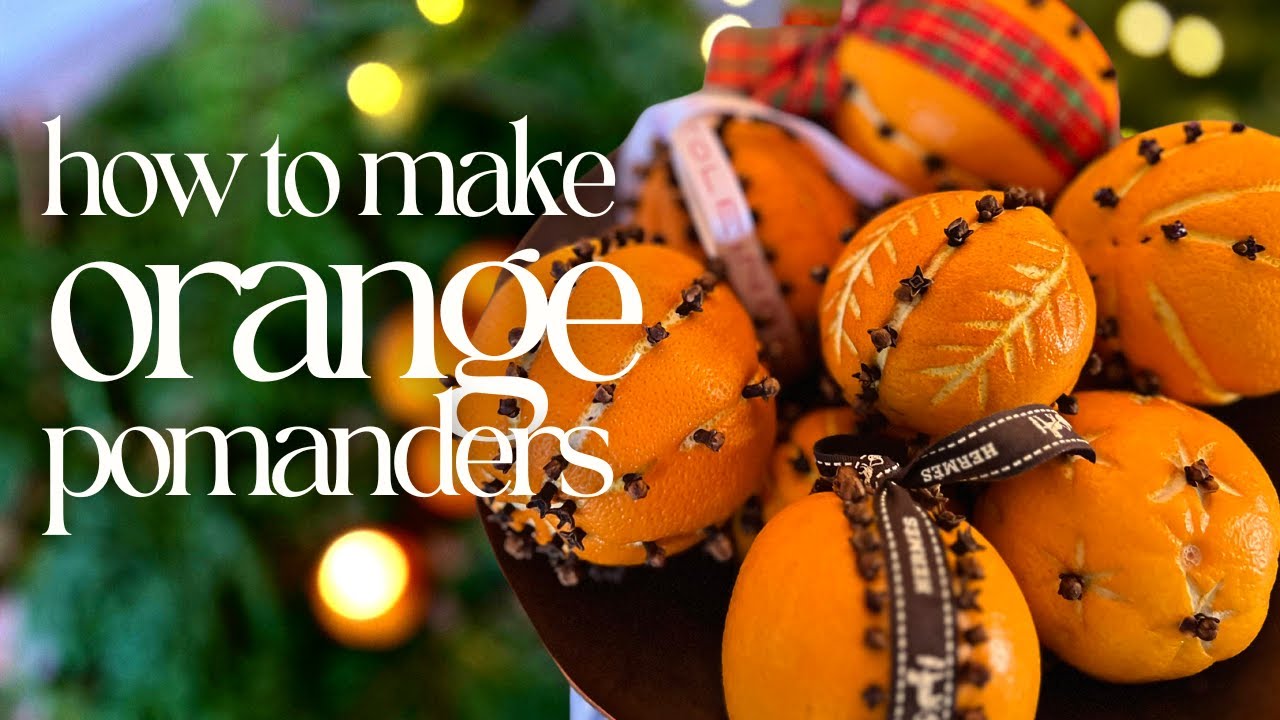 How to make Orange Pomanders - easy christmas craft