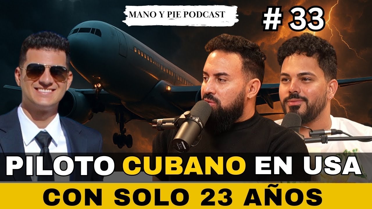 Con solo 23 a&ntilde;os&hellip; este piloto cubano ya vuela en USA 😳 Mano y Pie Podcast #33 