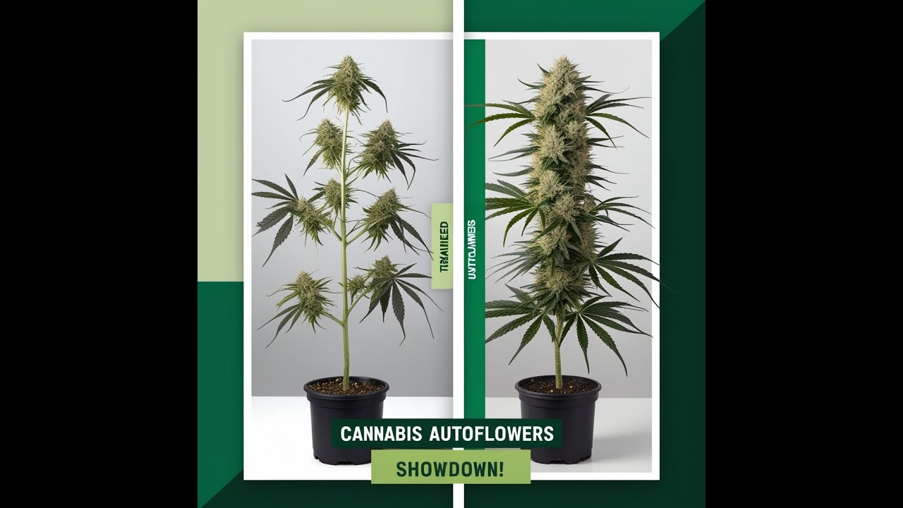 autoflower trained vs untrained plants