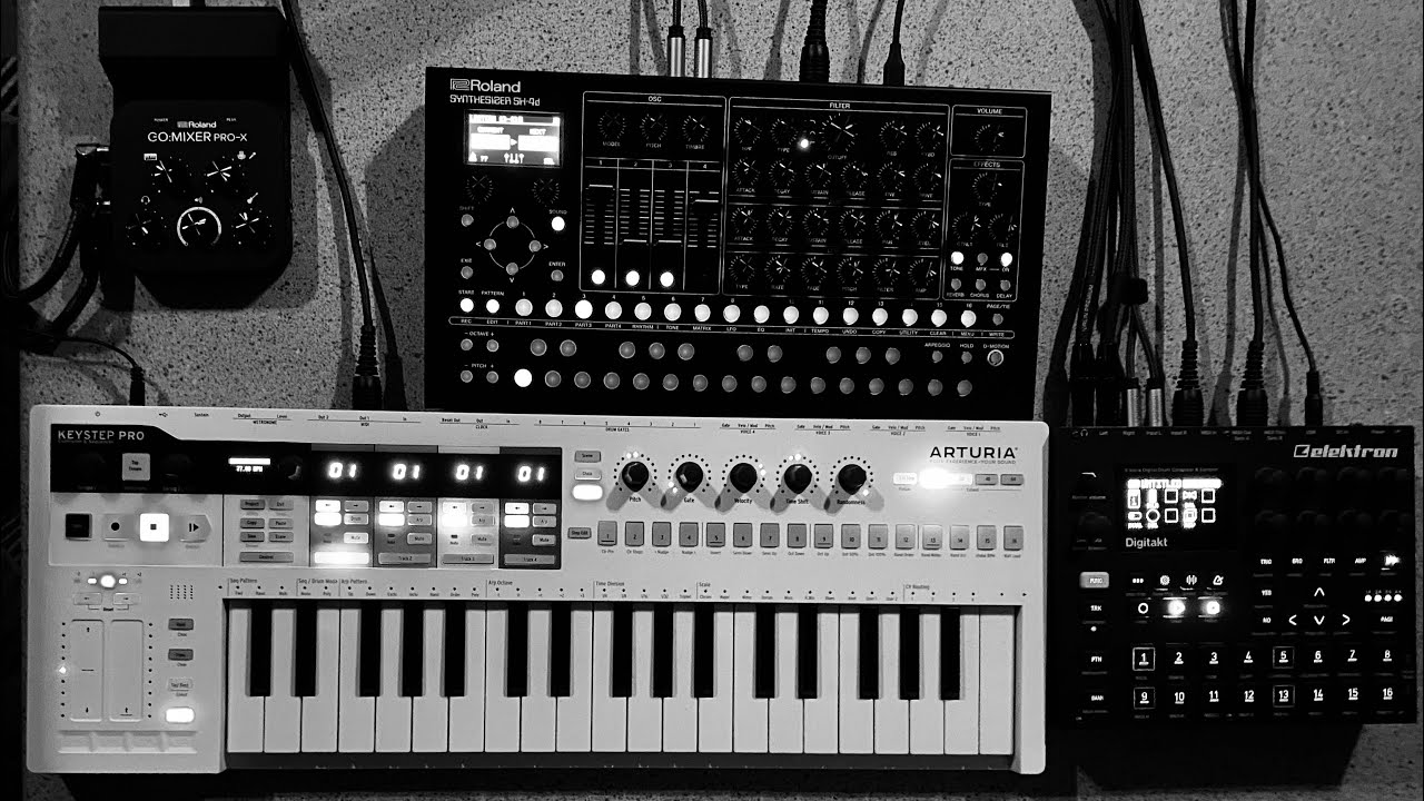 SH-4d / Digitakt / Keystep Pro - Jack’s Stack