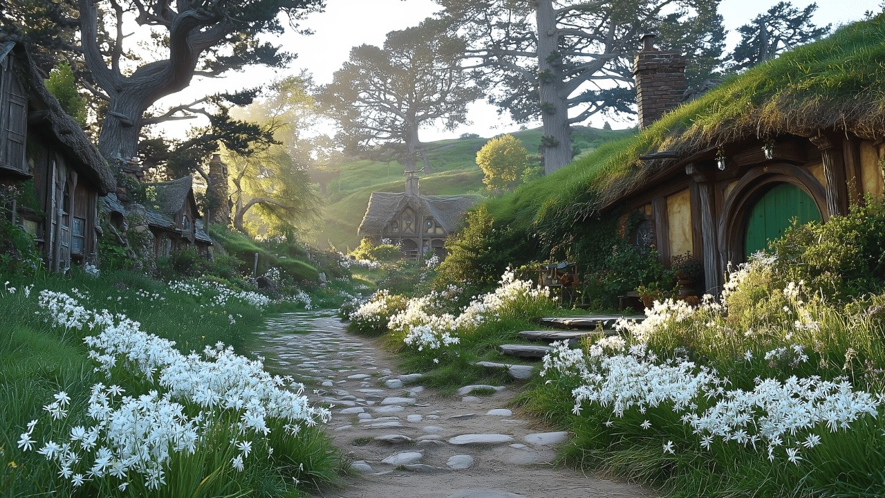 Hobbiton in Spring | Relaxing Middle-Earth Music inspired by The Lord of the Rings #lotr