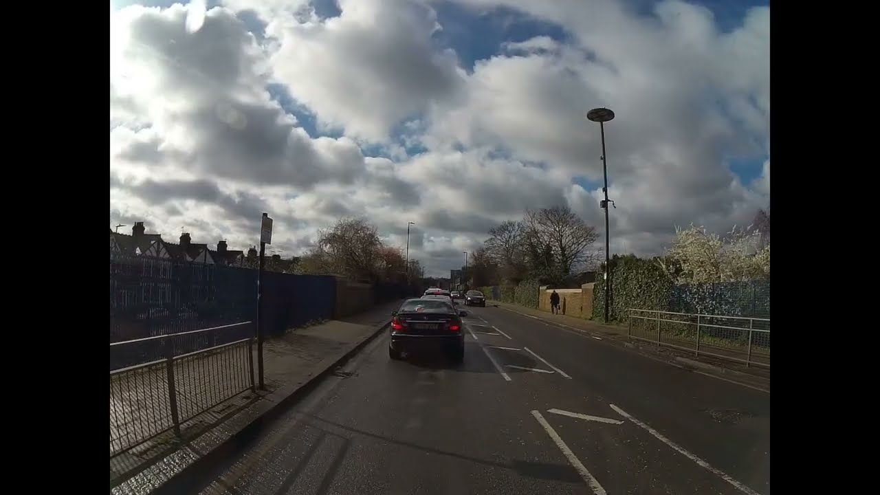 London traffic - from Tottenham to Turnpike Lane Station, through Lordship Ln & Westbury Ave.