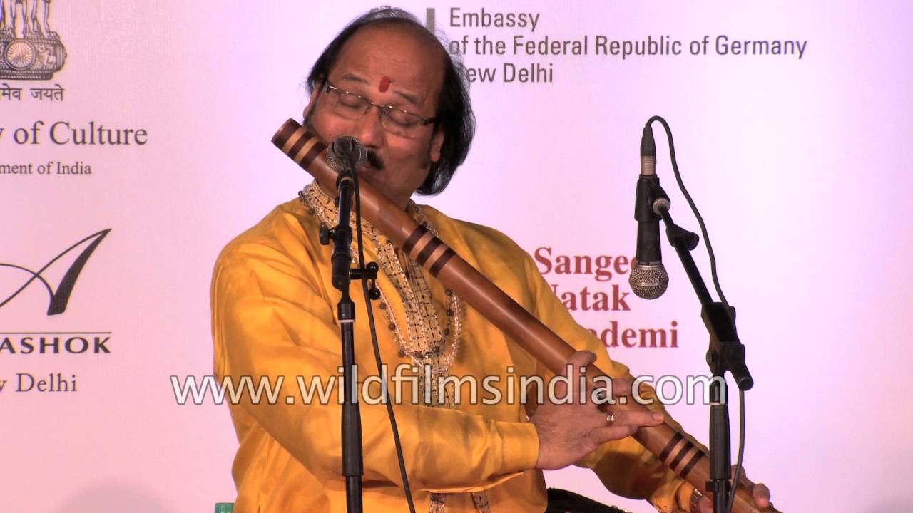 Indian flautist Pt. Ronu Majumdar plays Hindustani Classical music