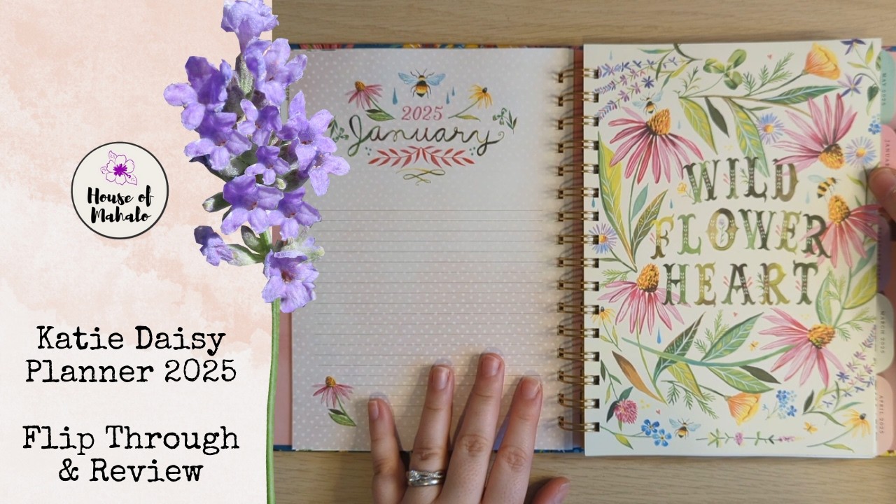 Katie Daisy Planner 2025 ~ Flip Through & Review ~ Isn't It Beautiful?! 😍