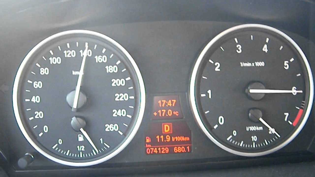 BMW E60 550i - Acceleration 20-250 km/h - German motorway