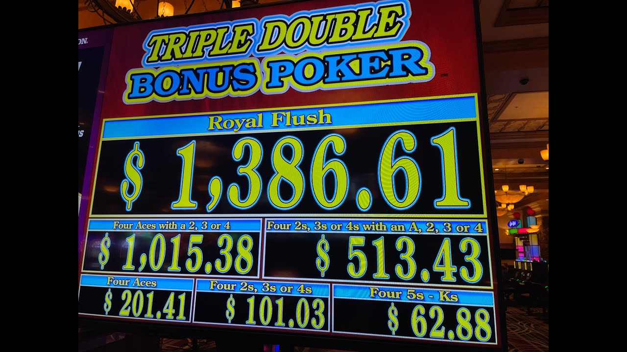 Video Poker: Triple Double Bonus Poker Progressive Play Session
