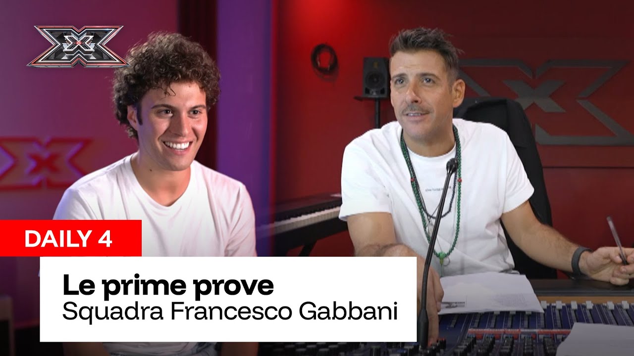 Gabbani e la sua squadra a lavoro | DAILY 3 X Factor 2025