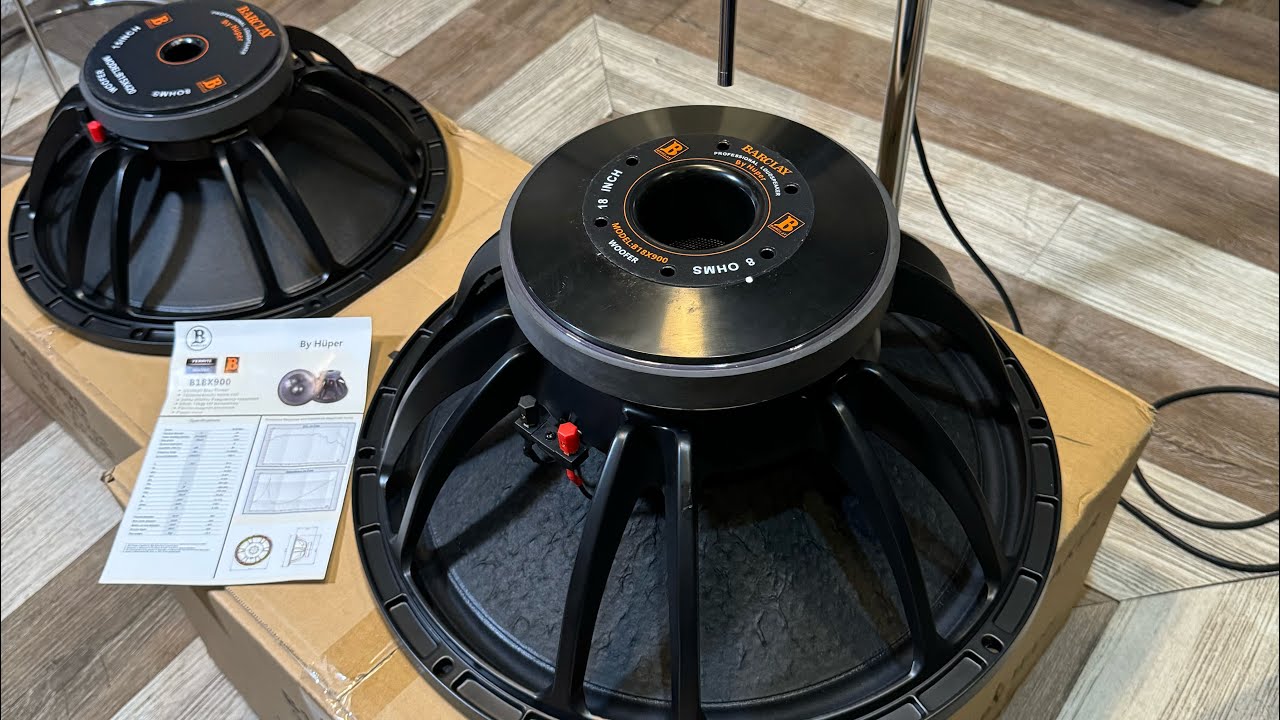 Harga 1.600.000 Transduser BARCLAY by Huper 18” B18X900 yang sangat Terjangkau