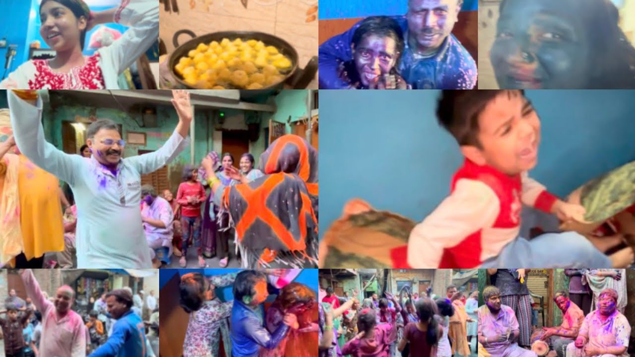 Holi celebration ❤️ | family fun vlog ❤️