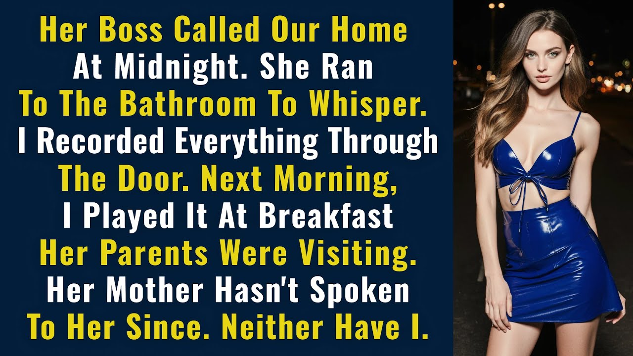 Her Boss Called Our Home At Midnight. She Ran To The Bathroom To Whisper. I Recorded Everything...